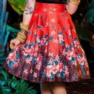 Pinup girl clothing Kinky box skirt size L